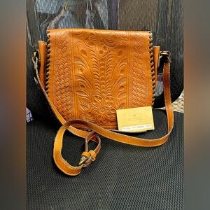 Patricia Nash Salerno Saddle Bag Florence With Authenticity Cards